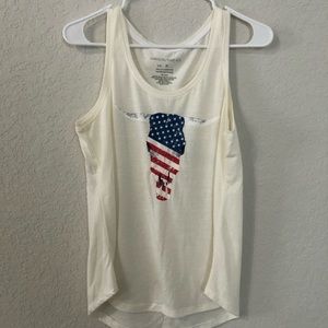 American flag tank